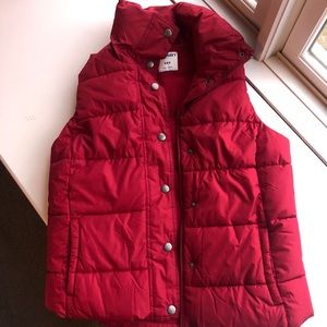 Old Navy Red Puffer Vest